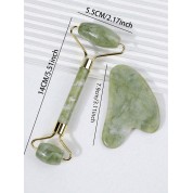 Natural Jade Massage Roller Set For Facial Care