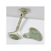 Natural Jade Massage Roller Set For Facial Care