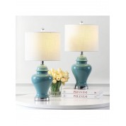 Classic Cottage Led Table Lamp In Jade Green