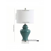 Classic Cottage Led Table Lamp In Jade Green