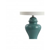 Classic Cottage Led Table Lamp In Jade Green