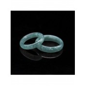 Natural Jade Smooth Circle Ring Unisex