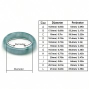 Natural Jade Smooth Circle Ring Unisex