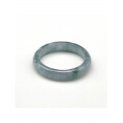 Natural Jade Smooth Circle Ring Unisex