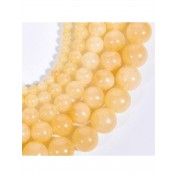 Natural Mi Huang Jade Beads For Diy Jewelry