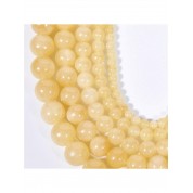 Natural Mi Huang Jade Beads For Diy Jewelry