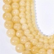 Natural Mi Huang Jade Beads For Diy Jewelry