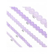 Natural Light Purple Jade Beads Strand