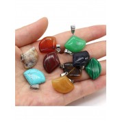 Natural Stone Pendant Set For Diy Jewelry