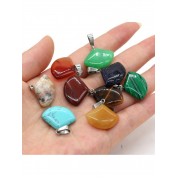 Natural Stone Pendant Set For Diy Jewelry