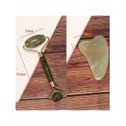 Natural Jade Roller & Gua Sha Set