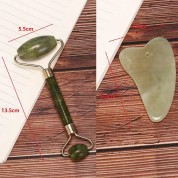 Natural Jade Roller & Gua Sha Set