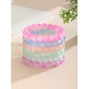 Fashionable Crystal Beaded Bracelet For Girls