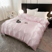 Elegant Jade Polyester Duvet Cover