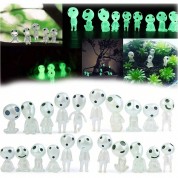 Glow-in-the-dark Garden Gnome Statues Set