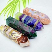 Jade Ruby Single Point Tower Healing Stone