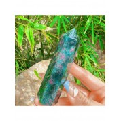 Jade Ruby Single Point Tower Healing Stone