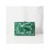 Jade Green Multi-layer Acrylic Evening Bag