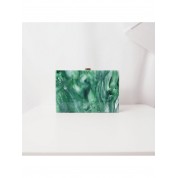 Jade Green Multi-layer Acrylic Evening Bag