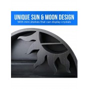 Moon Sun Shaped Crystal Display Shelf