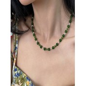 Vintage Chinese Style Resin Jade Necklace