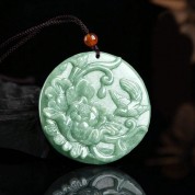 Natural Jade Pendant For Happiness And Luck