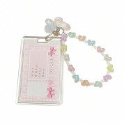 Crystal Butterfly Heart Keychain Card Holder