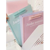 Transparent A4 Clipboard With Jade Folder