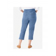 Versatile Plus Size Petite Denim Capri