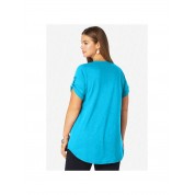 Roaman's Plus Size V-neck Boyfriend Tunic