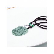 Personalized Green Jade Tiger Pendant Necklace