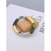 Retro Acrylic Bamboo Beaded Bracelet For Couples