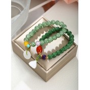 Elegant Handmade Crystal Jade Bracelets