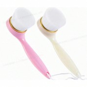 Long Handled White Jade Facial Cleaning Brush