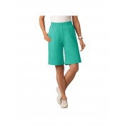 Plus Size Elastic Waist Knit Shorts