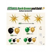 Versatile Green Gold Black Balloon Arch Kit