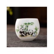 Elegant Sheep Fat Jade Porcelain Teacup