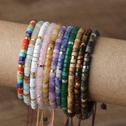 Minimalist Natural Stone Bead Bracelet