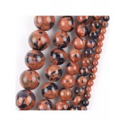 Red Series Natural Stone Beads For Diy Jewelry