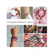 Red Series Natural Stone Beads For Diy Jewelry