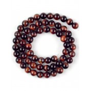 Red Series Natural Stone Beads For Diy Jewelry