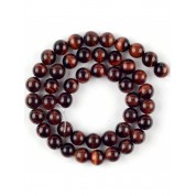 Red Series Natural Stone Beads For Diy Jewelry