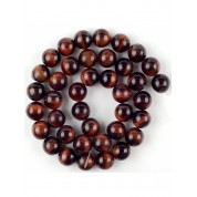 Red Series Natural Stone Beads For Diy Jewelry