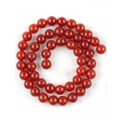 Red Series Natural Stone Beads For Diy Jewelry