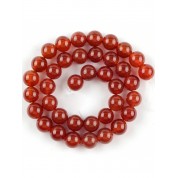 Red Series Natural Stone Beads For Diy Jewelry