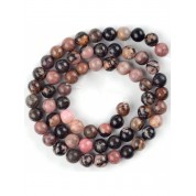 Red Series Natural Stone Beads For Diy Jewelry