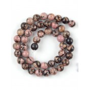 Red Series Natural Stone Beads For Diy Jewelry