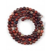 Red Series Natural Stone Beads For Diy Jewelry