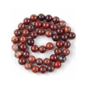 Red Series Natural Stone Beads For Diy Jewelry