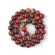 Red Series Natural Stone Beads For Diy Jewelry